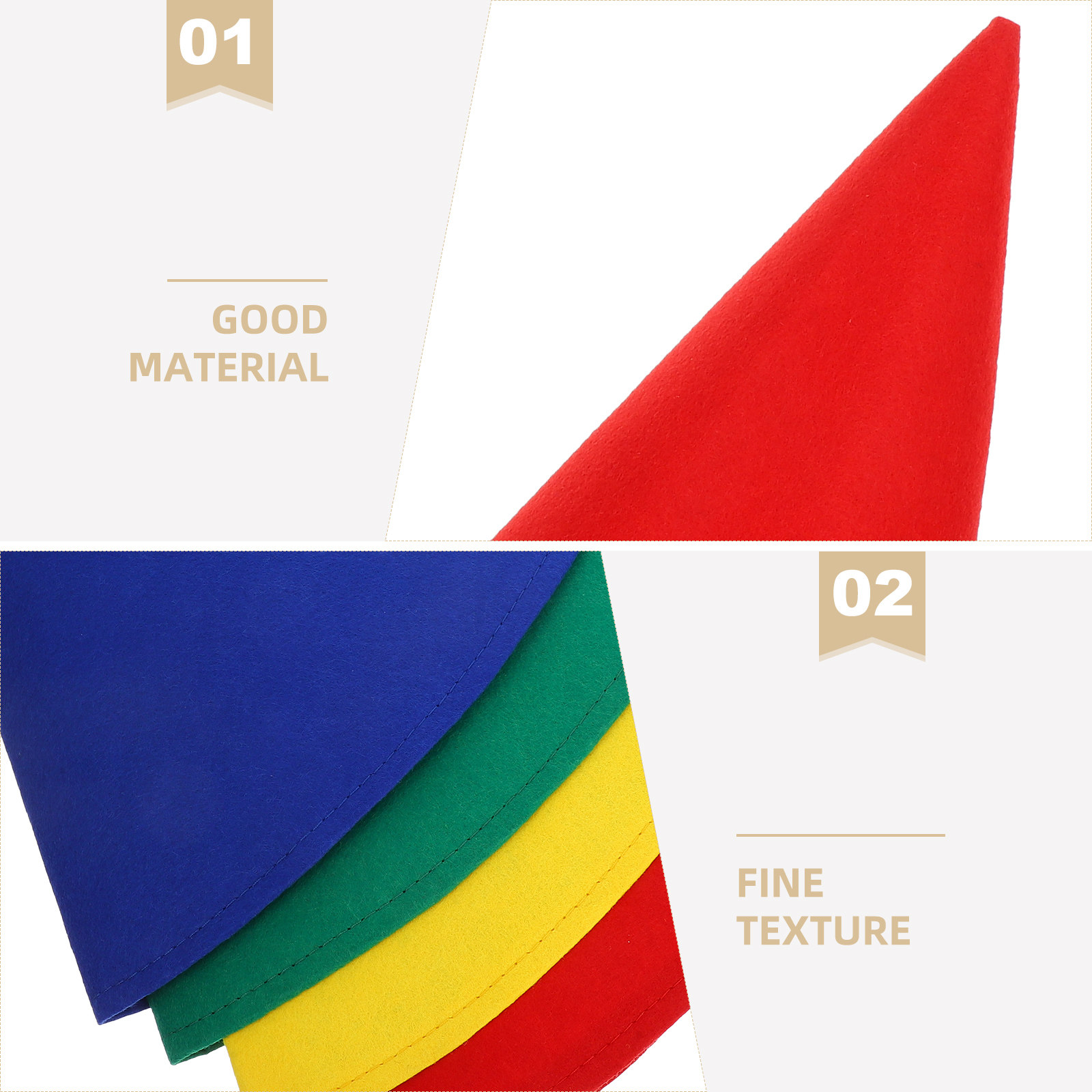 4Pcs Felt Cone Gnome Hats Soft - Party Hat Cone 评论和价格