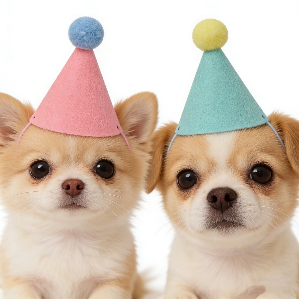 3/6pcs Pet Party Hat Colorful  - Party Hat Cone 评论和价格