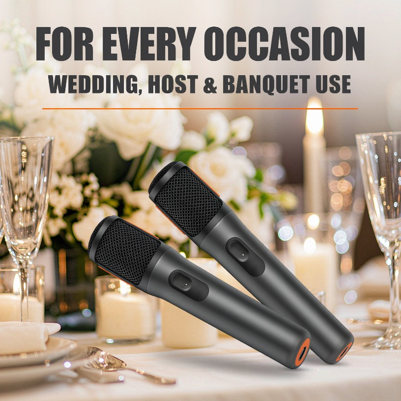 Wireless Microphone Dual Handh - Event & Party Supply 评论和价格