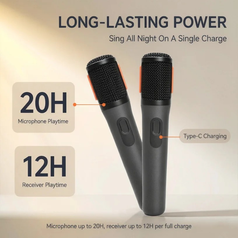 Wireless Microphone Dual Handh - Event & Party Supply 评论和价格