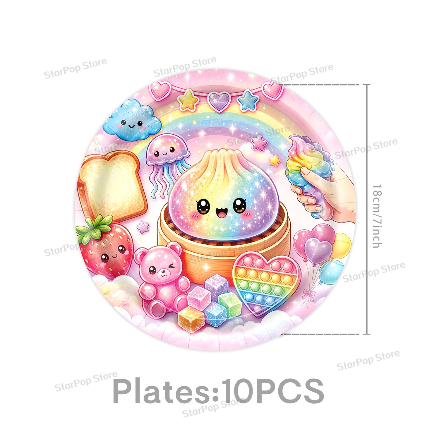 Squishy Dumpling Birthday Part - Table Cloth Disposable 评论和价格