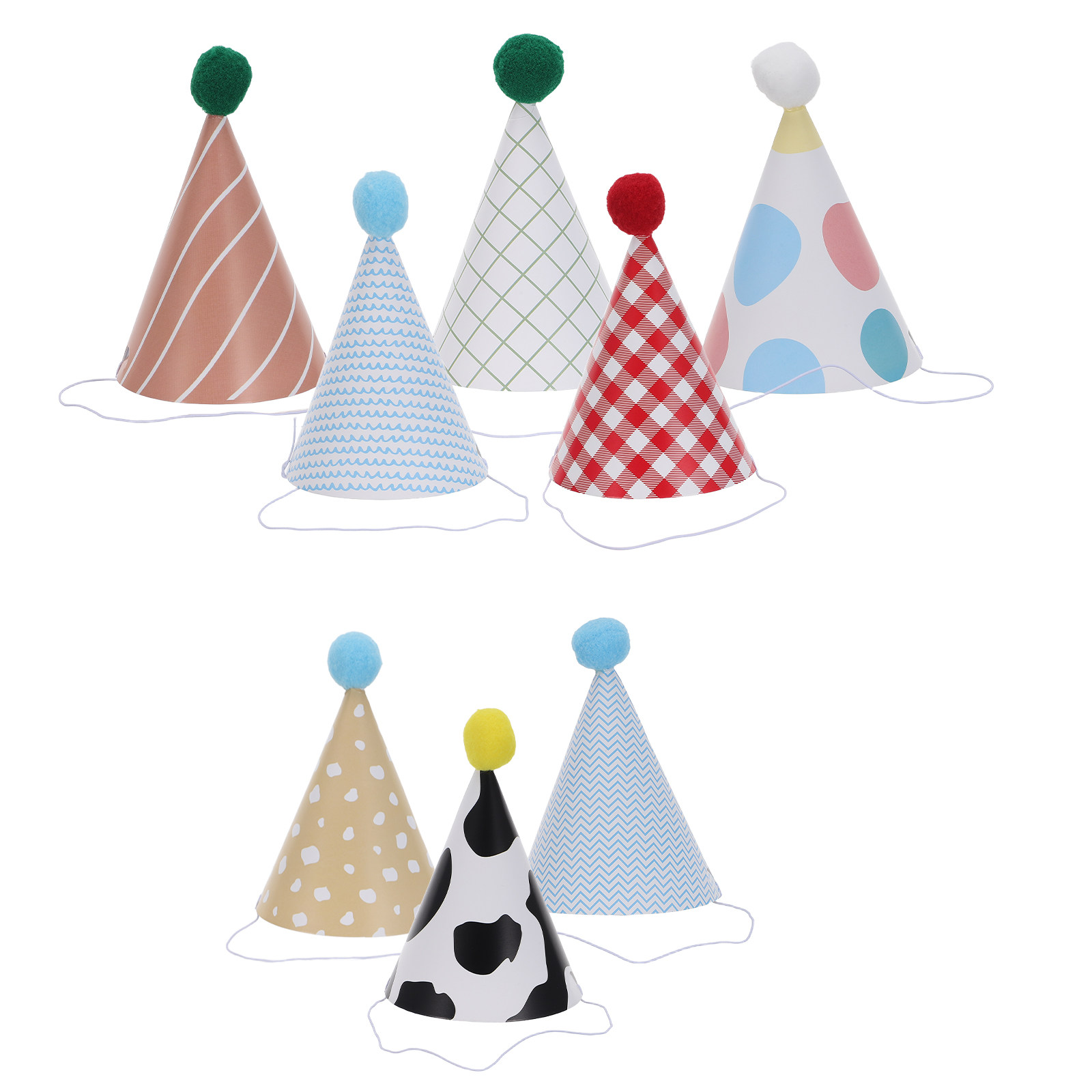 9Pcs Birthday Party Hats Paper - Party Hat Cone 评论和价格
