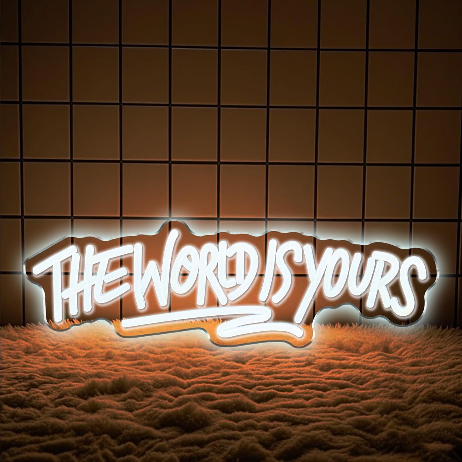 The World is Yours Neon Sign U - Neon Sign Party 评论和价格