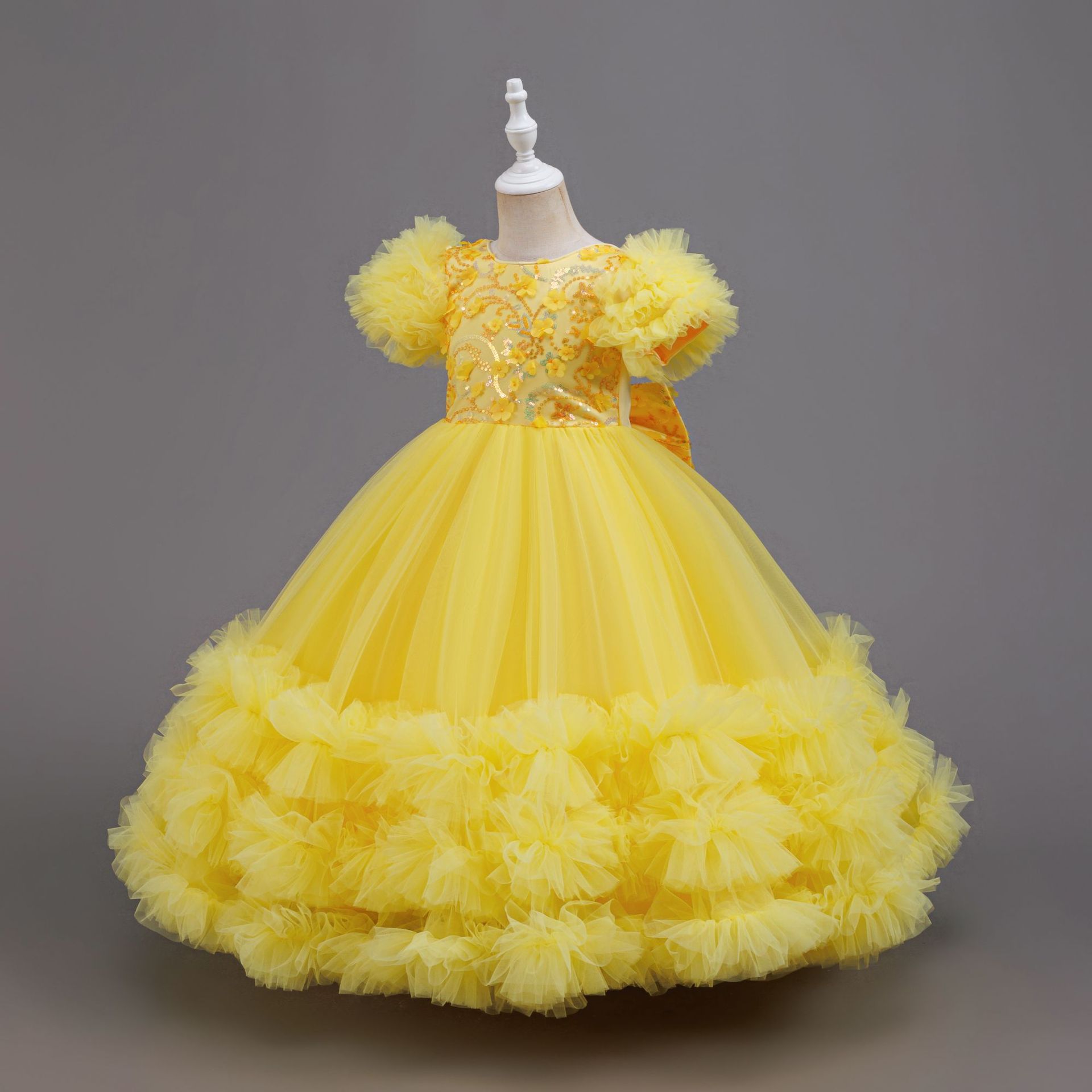 Girls Summer Yellow Sequin Wed - Glitter Tablecloth 评论和价格