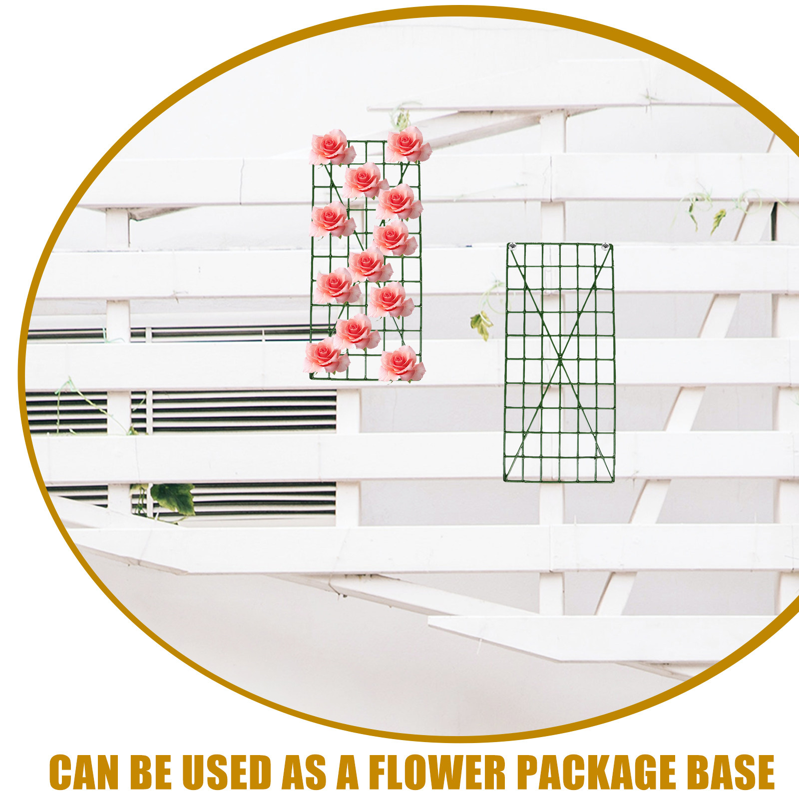 4Pcs PP Flower Wall Rack Weddi - Flower Wall Panel 评论和价格